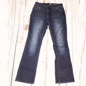 Lee Riders Women’s Jeans Size 6M Midrise Bootcut Dark Wash Stretch Denim